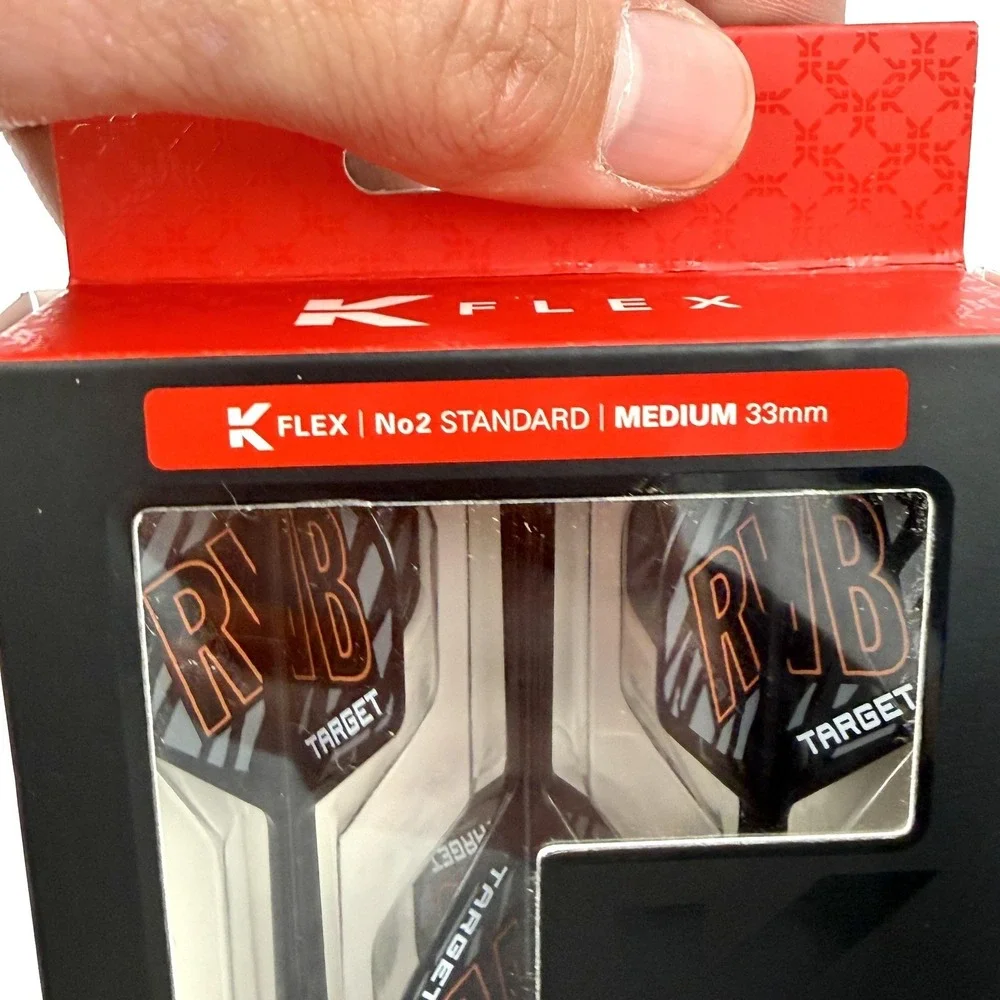 Target K-Flex Dart Flights No2 Standard Medium 33mm RVB 3 Pack Raymond Van Bveld
